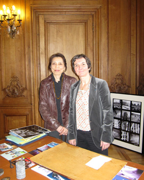ルーアン市長と私。2010年2月24日市長室で撮影。